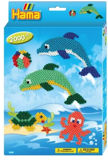 Hama strykpärlset - delfiner 2000 st.